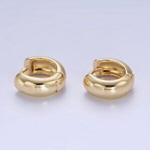 14K Gold Filled 10mm Chubby Minimalist Cartilage Earrings
